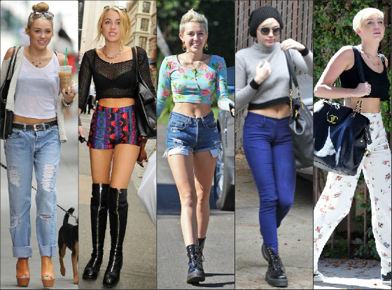 O estilo de Miley Cyrus O estilo de Miley Cyrus